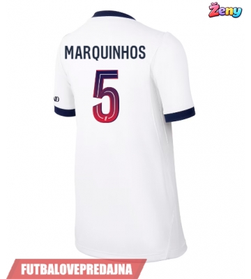 Lacne Ženy Futbalové dres Paris Saint-Germain Marquinhos #5 2026-27 Krátky Rukáv - Preč